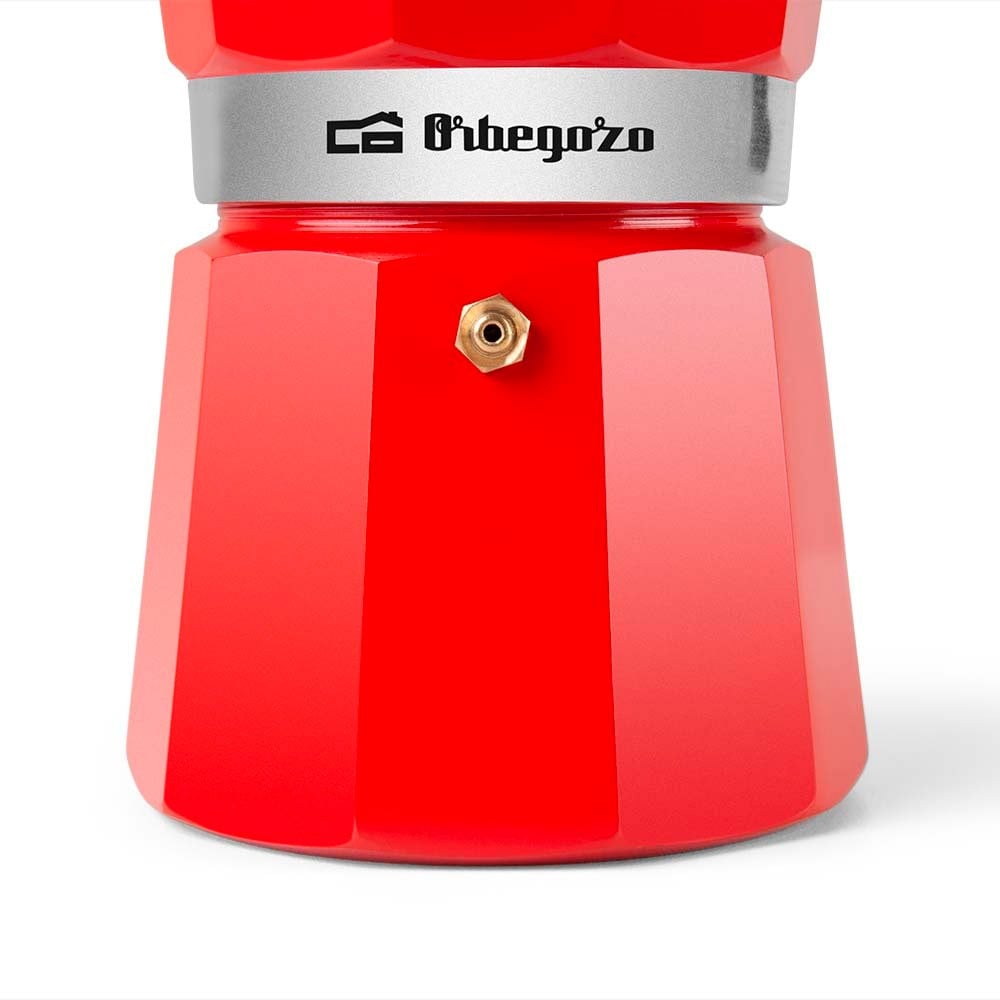 Cafetera Italiana ORBEGOZO KFR1240 3 Tazas Rojo Ziwwie