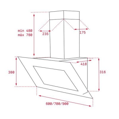 Campana TEKA DVT785 Negro