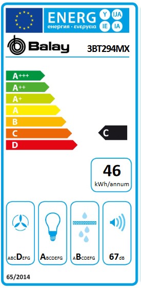 Etiqueta de Eficiencia Energética - 3BT294MX