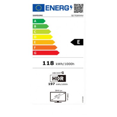 TV QLED  SAMSUNG QE75Q60A