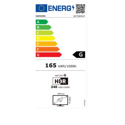 TV QLED  SAMSUNG QE75Q80A