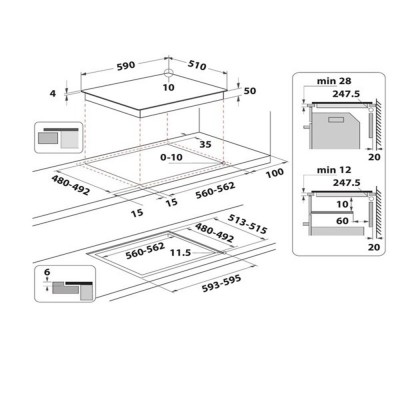 Placa  Whirlpool WL B4560 NE/W