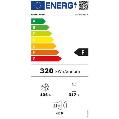 Frigorífico WHIRLPOOL WT70E 831 X