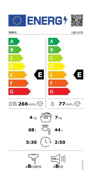 Etiqueta de Eficiencia Energética - LSF147E