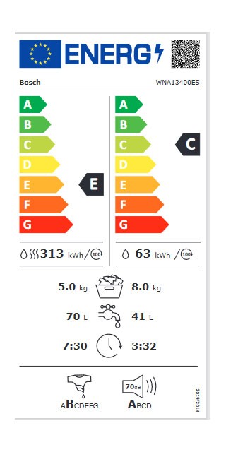 Etiqueta de Eficiencia Energética - WNA13400ES