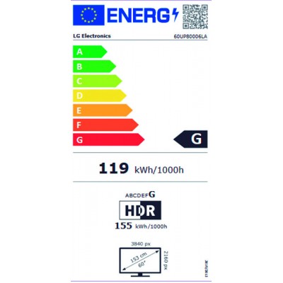 TV LED LG 60UP80006LR