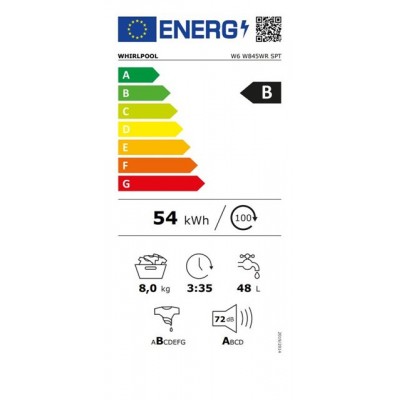 Lavadora WHIRLPOOL W6 W845WR SPT