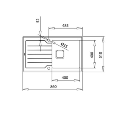 Fregadero TEKA Diamond RS15 1C 1E 86