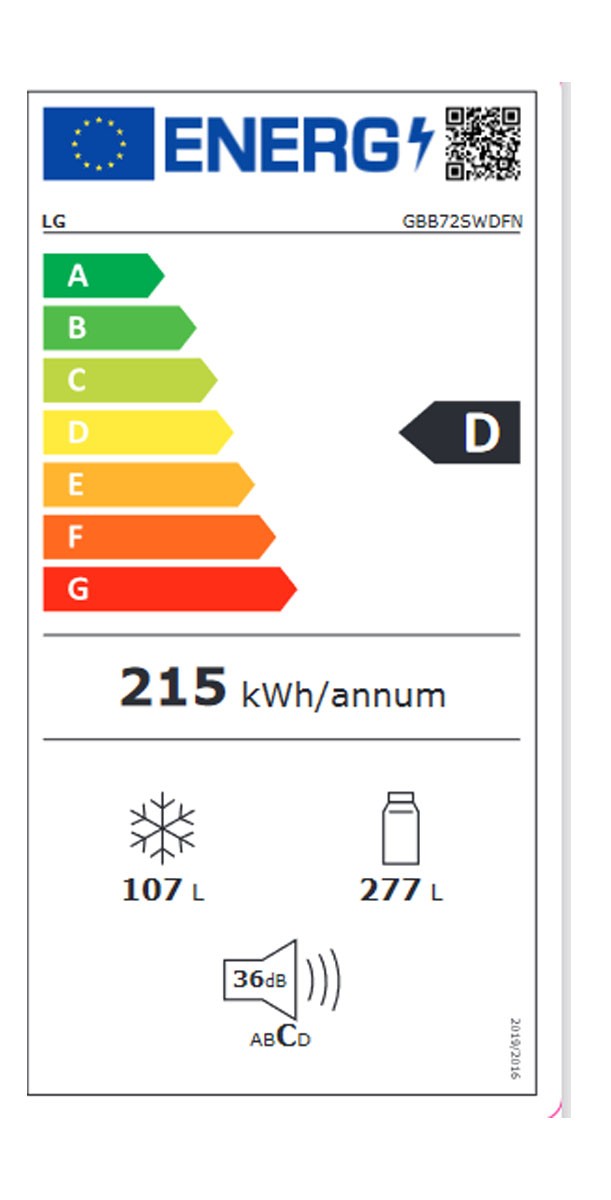 Etiqueta de Eficiencia Energética - GBB72SWDFN
