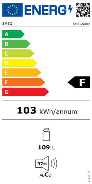 Etiqueta de Eficiencia Energética - SMEG500BL