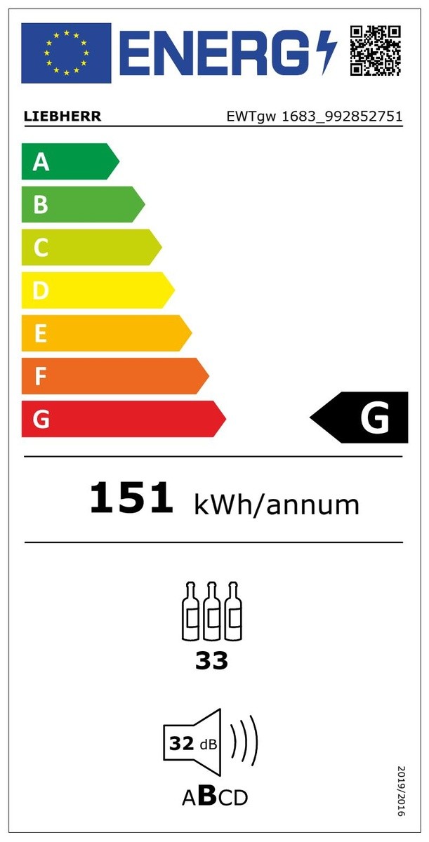 Etiqueta de Eficiencia Energética - EWTGW1683