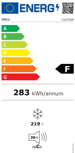 Etiqueta de Eficiencia Energética - CV275NF