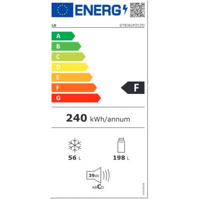 Frigorífico LG GTB362PZCZD