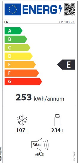 Etiqueta de Eficiencia Energética - GBP32DSLZN