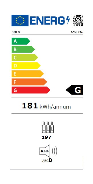 Etiqueta de Eficiencia Energética - SCV115AS