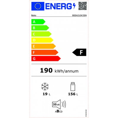 Frigorífico BEKO  BSSA210K3SN