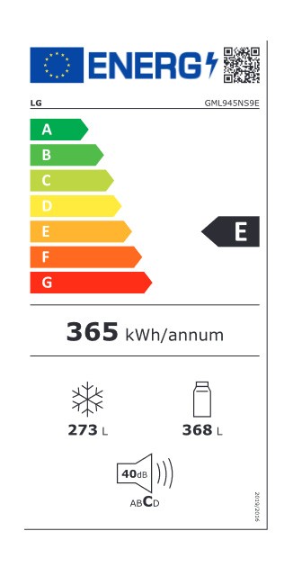Etiqueta de Eficiencia Energética - GML945NS9E