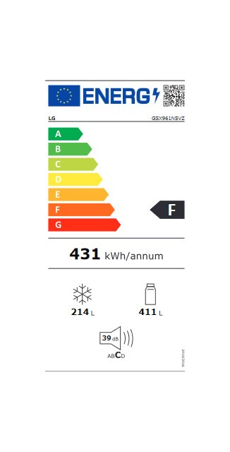 Etiqueta de Eficiencia Energética - GSX961NSVZ
