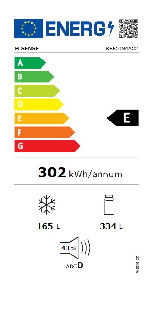 Etiqueta de Eficiencia Energética - RS650N4AC2