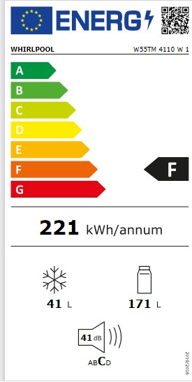 Etiqueta de Eficiencia Energética - W55TM 4110 W 1