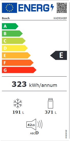Etiqueta de Eficiencia Energética - KAD93AIEP