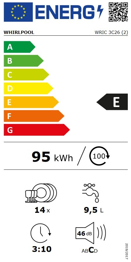 Etiqueta de Eficiencia Energética - WRIC3C26