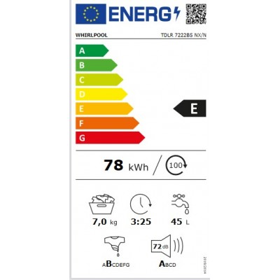 Lavadora WHIRLPOOL TDLR 7222BS NX/N