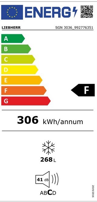 Etiqueta de Eficiencia Energética - SBS7213