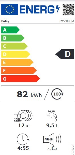 Etiqueta de Eficiencia Energética - 3VS6030IA