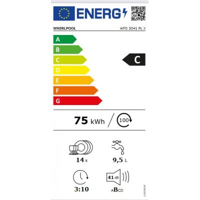Lavavajillas WHIRLPOOL WFO 3041 PL X