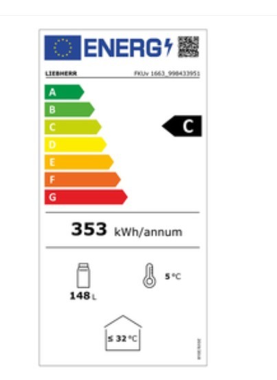 Etiqueta de Eficiencia Energética - FKUV1663