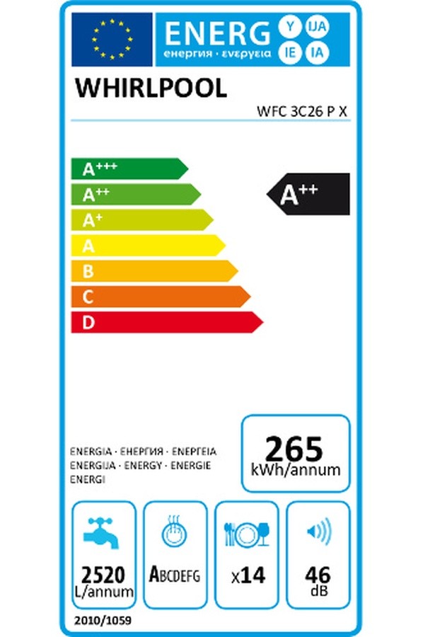 Etiqueta de Eficiencia Energética - WFC3C26PX