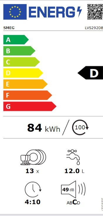 Etiqueta de Eficiencia Energética - LVS292DB
