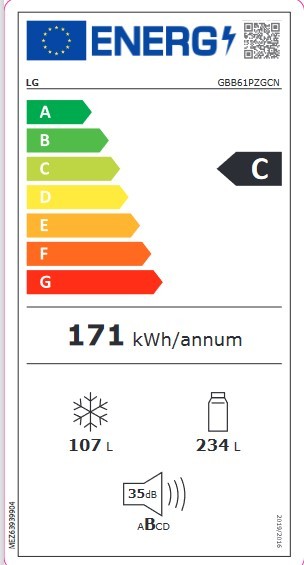 Etiqueta de Eficiencia Energética - GBB61PZGCN