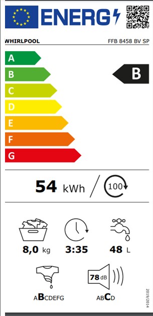 Etiqueta de Eficiencia Energética - FFB 8458 BV SP
