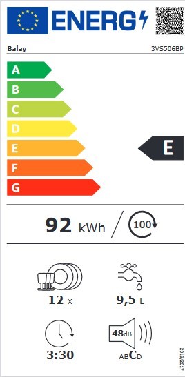 Etiqueta de Eficiencia Energética - 3VS506BP