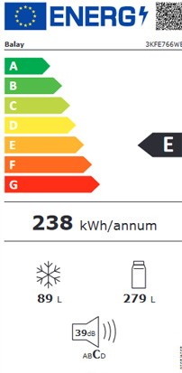 Etiqueta de Eficiencia Energética - 3KFE766WE