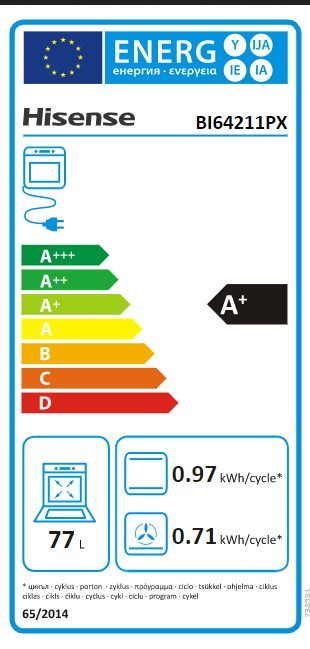 Etiqueta de Eficiencia Energética - BI64211PX