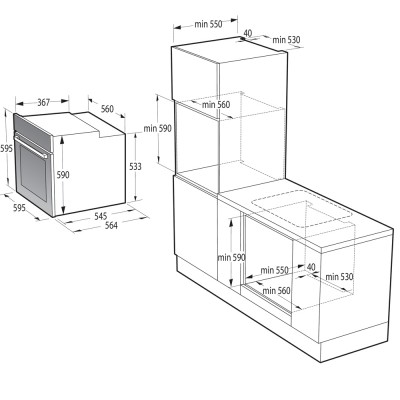 Horno HISENSE BSA66226AX