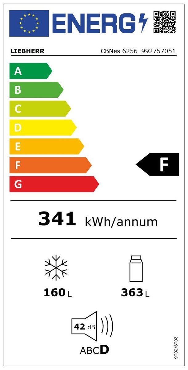 Etiqueta de Eficiencia Energética - CBNES6256