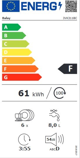 Etiqueta de Eficiencia Energética - 3VK311BC