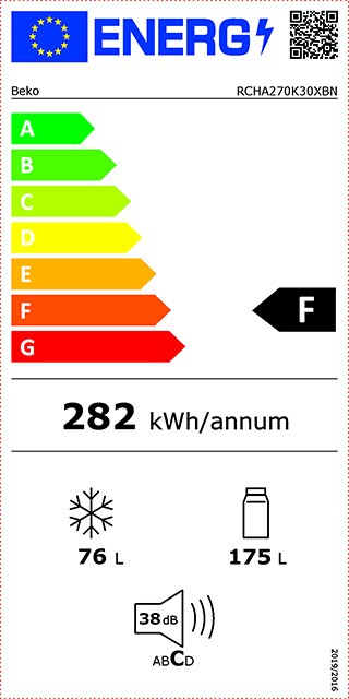 Etiqueta de Eficiencia Energética - RCHA270K30XBN
