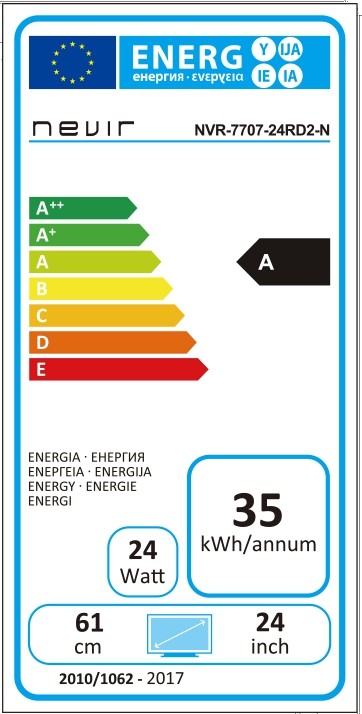 Etiqueta de Eficiencia Energética - NVR-7707-24RD2-N