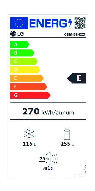 Etiqueta de Eficiencia Energética - GBB940BMQZT