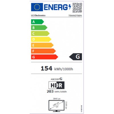 TV LED LG 75NANO756PA