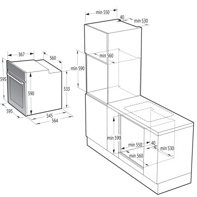 Horno HISENSE BSA65226AB