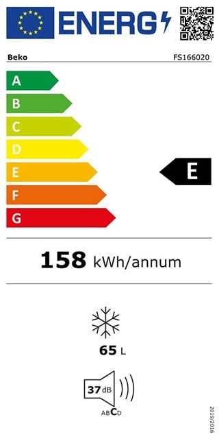 Etiqueta de Eficiencia Energética - FS166020