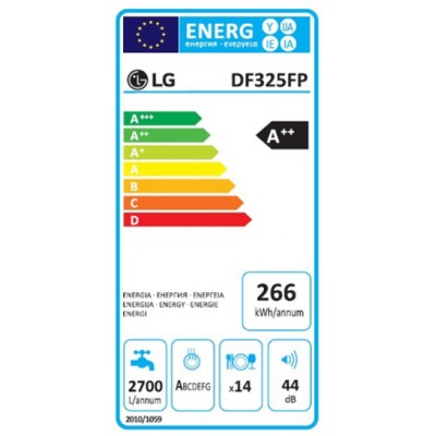 Lavavajillas LG DF325FP