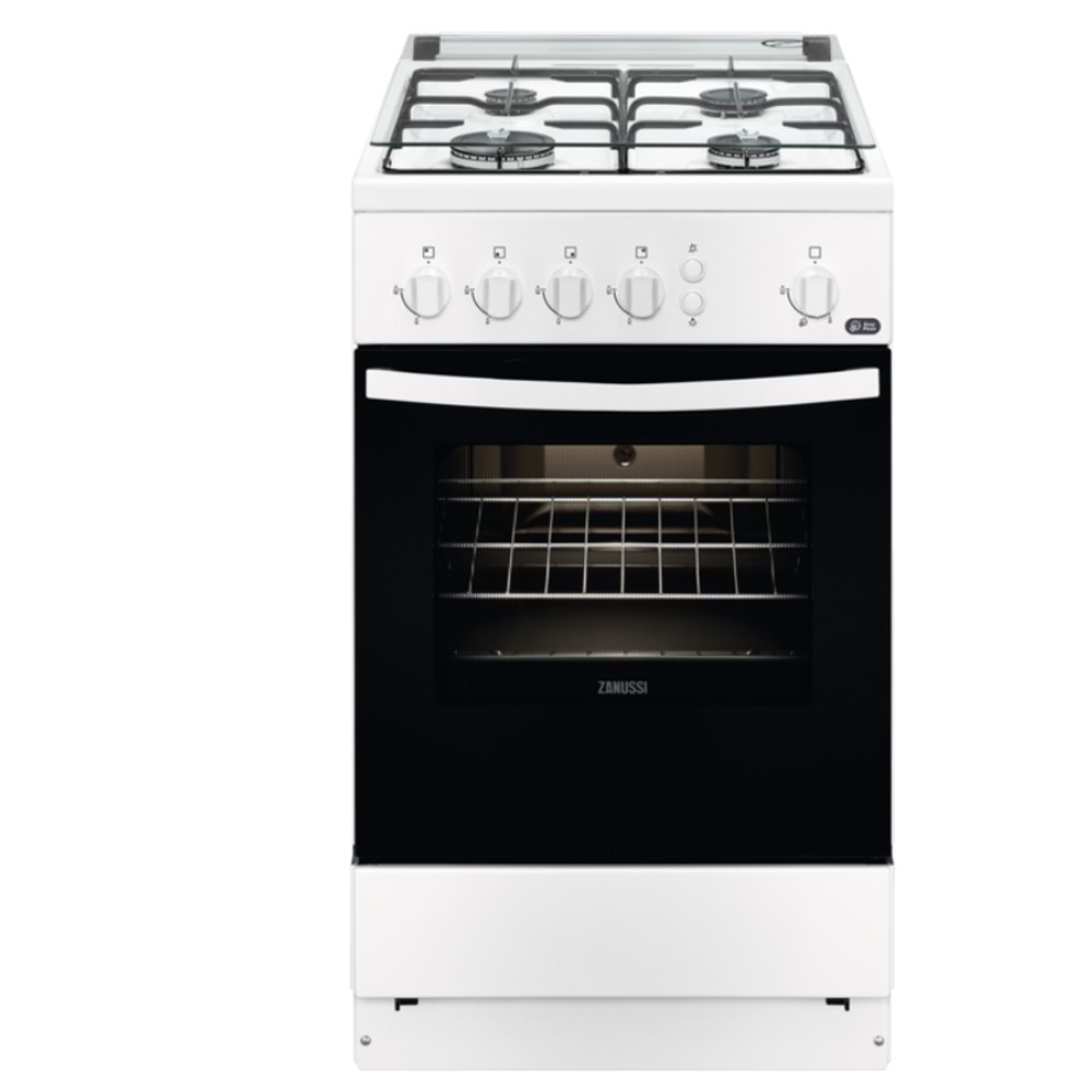 Placa de Gas Zanussi ZGH62414XA Inox de 60 cm con 4 Quemadores Termopar