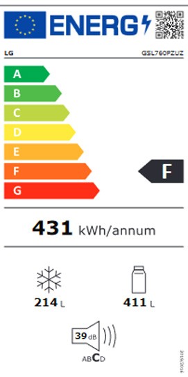 Etiqueta de Eficiencia Energética - GSL760PZUZ